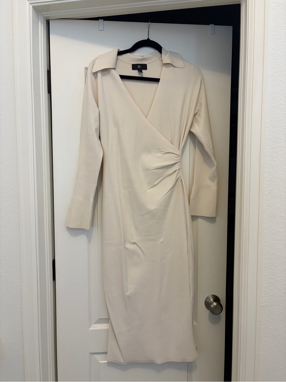 Banana Republic Cream Wrap Sweater Dress - Picture 5 of 9